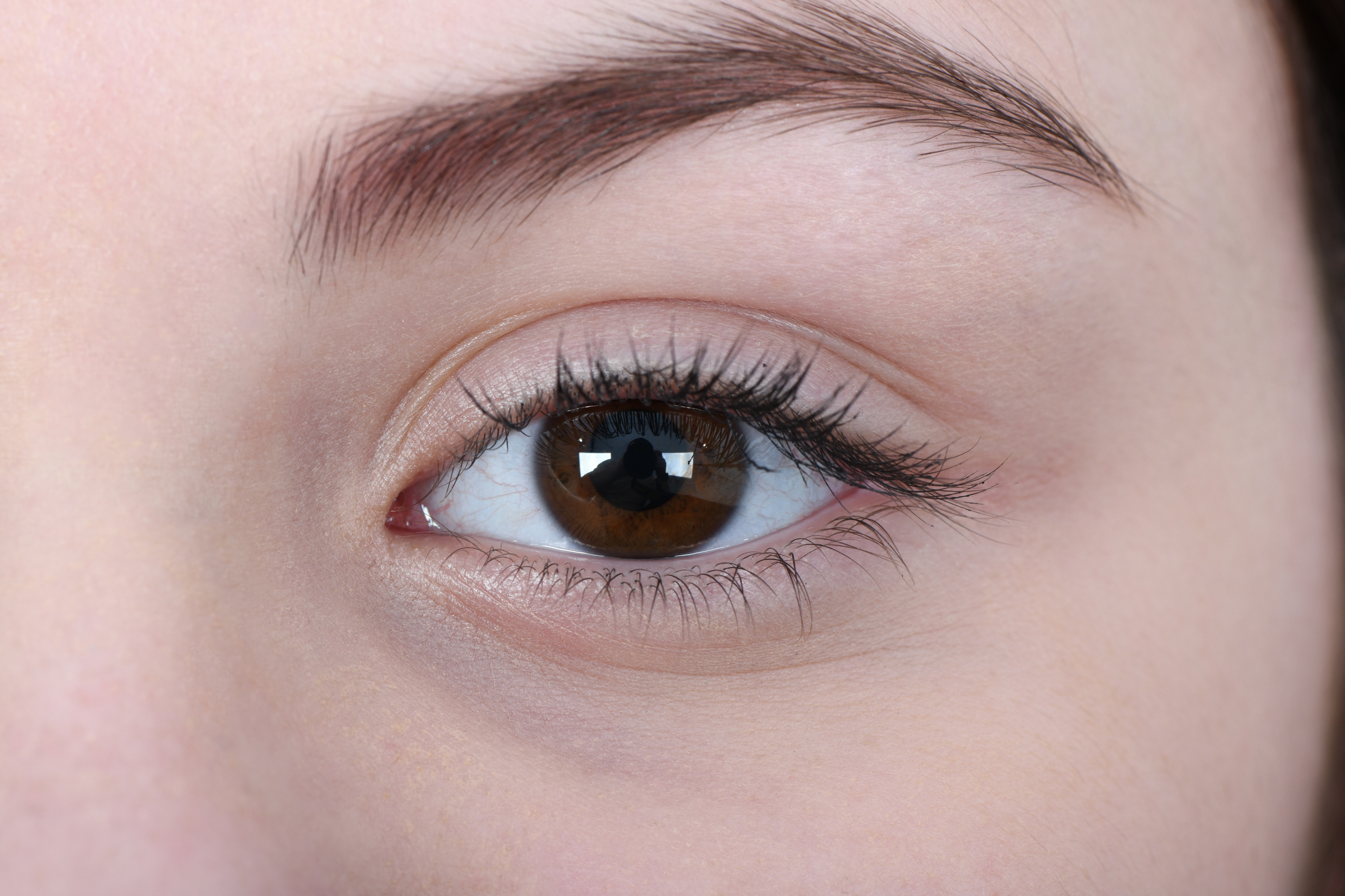 Close up of girls eye.
